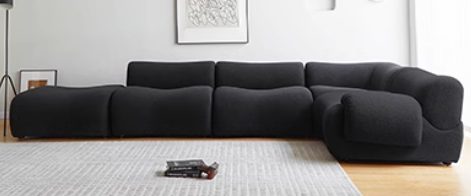 Aurora Lemi Deep-Seat Compress Sofa (K-14) — Corner with foot pedal