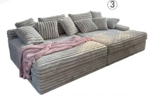 Aurora Shar-Pei Ruched Compress Sofa (K-20) — 2 lounge