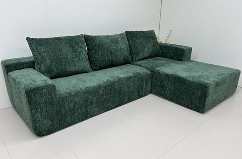 Aurora Tofu Block C Sectional Compress Sofa (K-28) — 275 cm wide